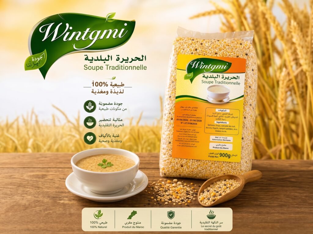 الحريرة البلدية – 450غ و900غ | للبيع بالجملة