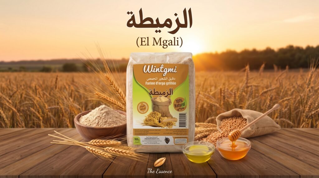الزميطة (المگلي) – دقيق الشعير المحمص 900غ | بيع بالجملة